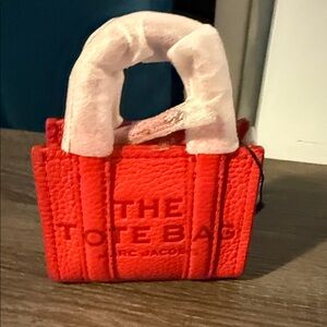 Marc Jacob Red bag charm NEW